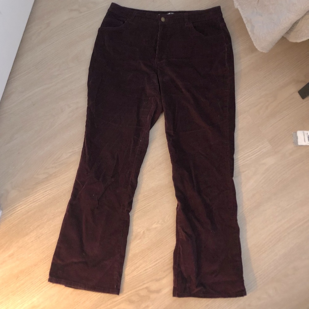 St. John’s Bay Burgundy Bootcut Corduroy Pants